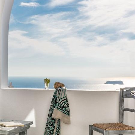 Aspronisi Luxury Villa With Caldera View Megalochori  Cameră foto