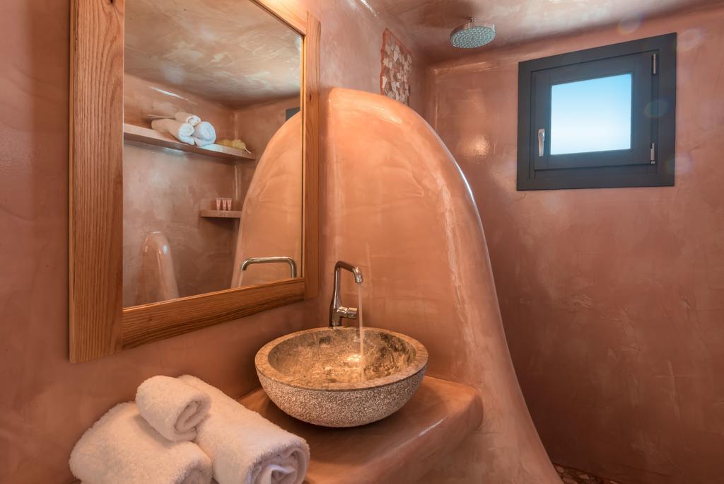 Aspronisi Luxury Villa With Caldera View Megalochori  Cameră foto