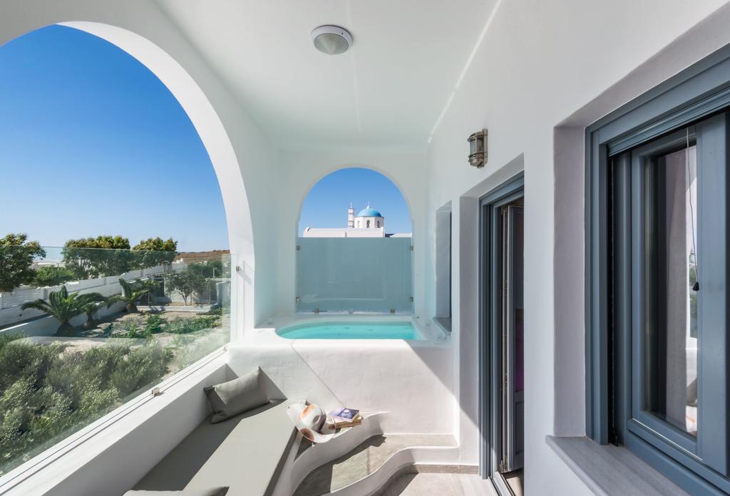 Aspronisi Luxury Villa With Caldera View Megalochori  Cameră foto